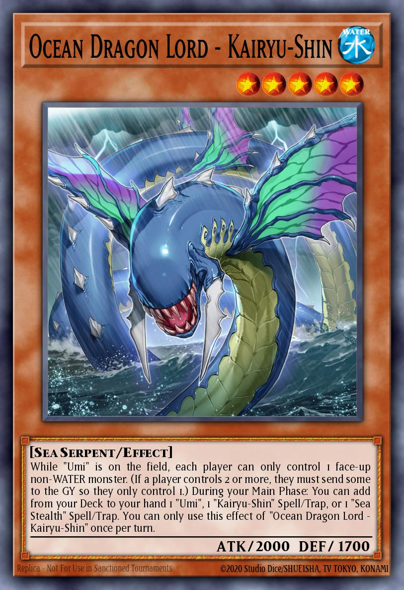 Ocean Dragon Lord - Kairyu-Shin Ultra Rare LED9-EN017 Legendary Duelists Duels From the Deep Yugioh card