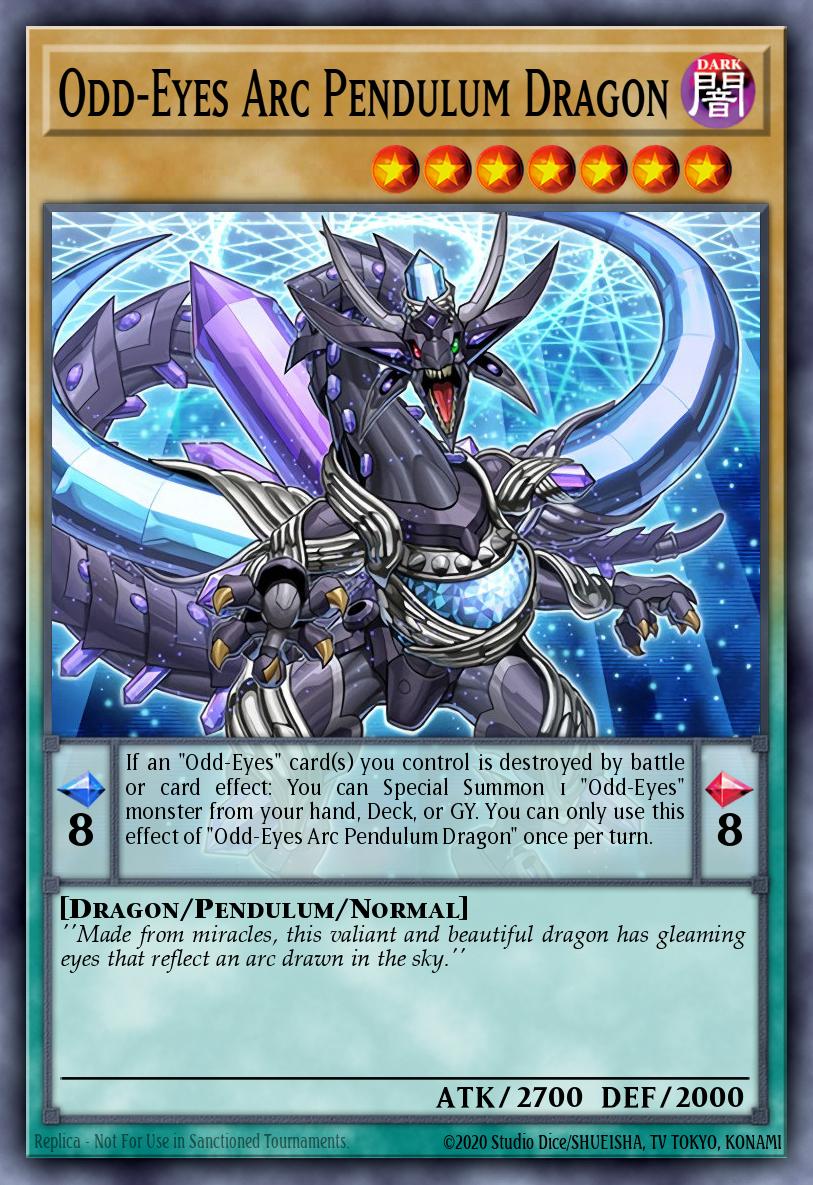 Odd-Eyes Arc Pendulum Dragon Ultra Rare LEDD-ENC00 Legendary Dragon Decks Yugioh card