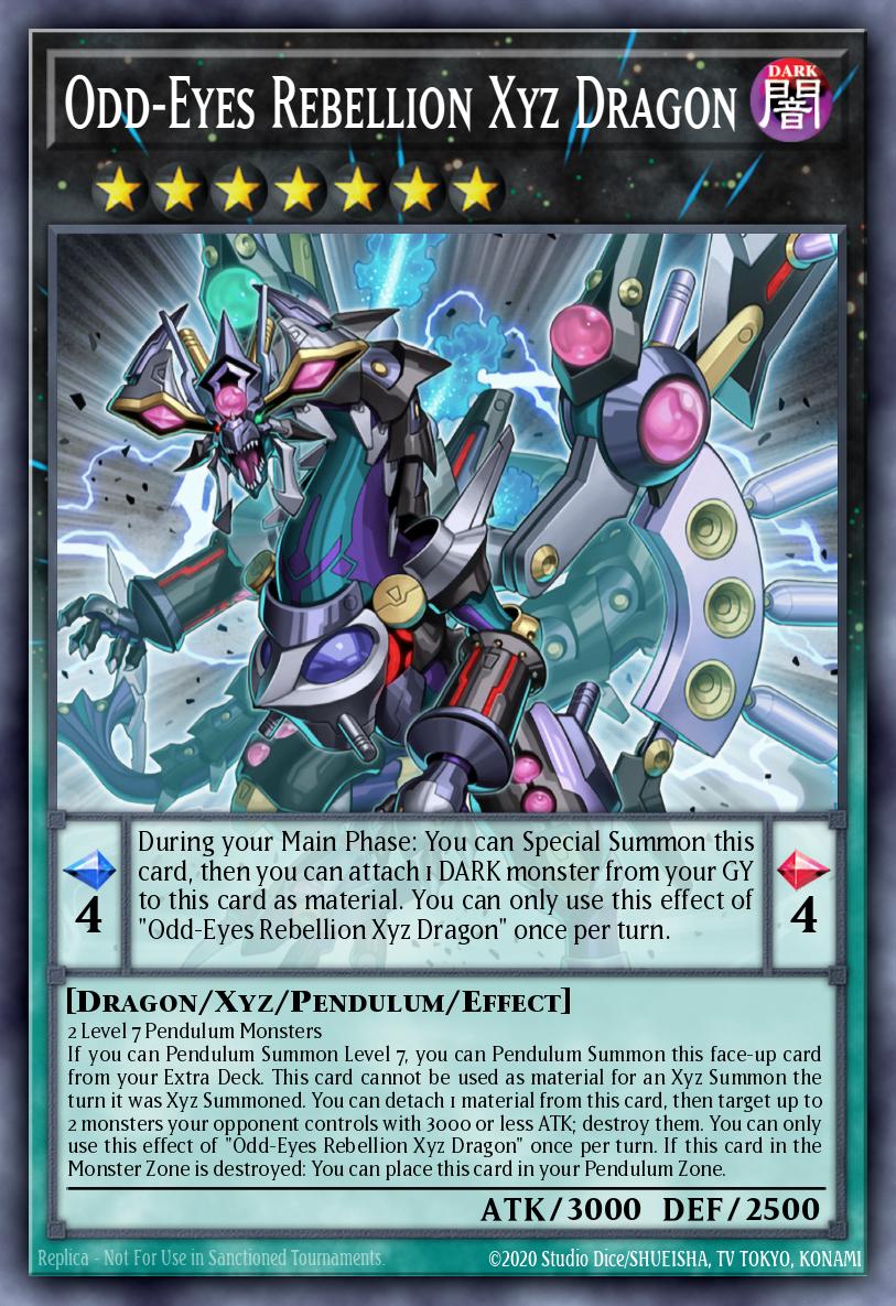 Odd-Eyes Rebellion Xyz Dragon Ultra Rare BLMR-EN005 Battles of Legend Monstrous Revenge Yugioh card
