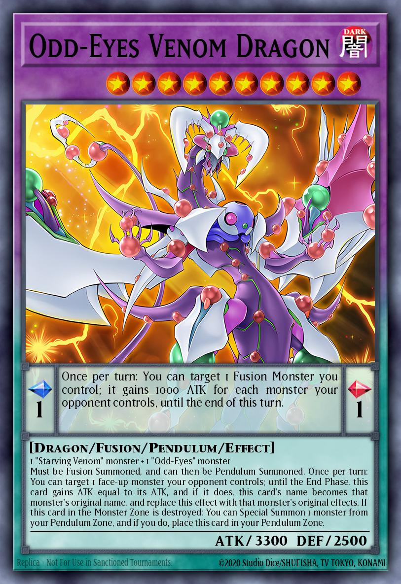 Odd-Eyes Venom Dragon Secret Rare BLLR-EN006 Battles of Legend Lights Revenge Yugioh card