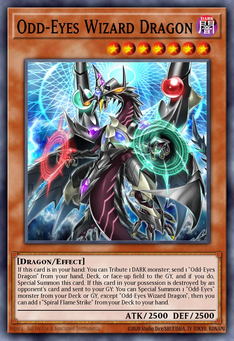 Odd-Eyes Wizard Dragon Rare LED6-EN046 Legendary Duelists Magical Hero Yugioh card