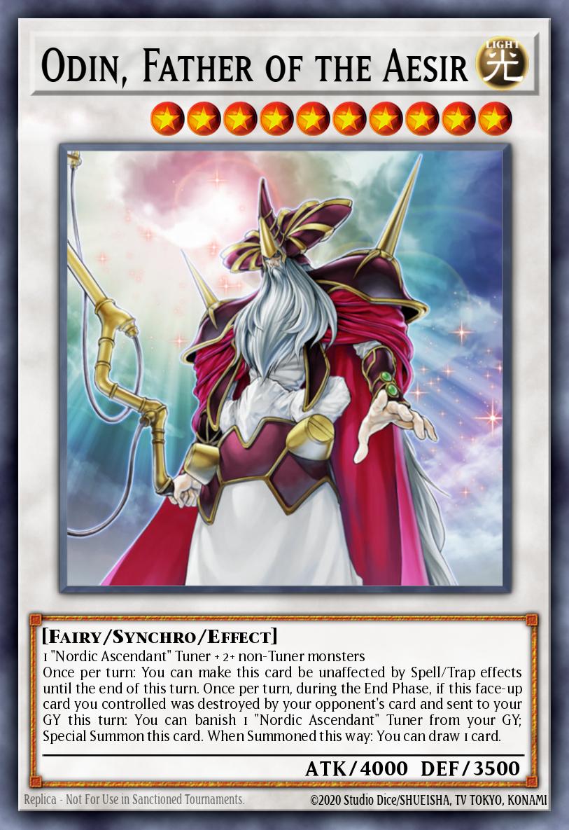 Odin Father of the Aesir Secret Rare LC5D-EN191 Legendary Collection 5Ds Mega Pack Yugioh card