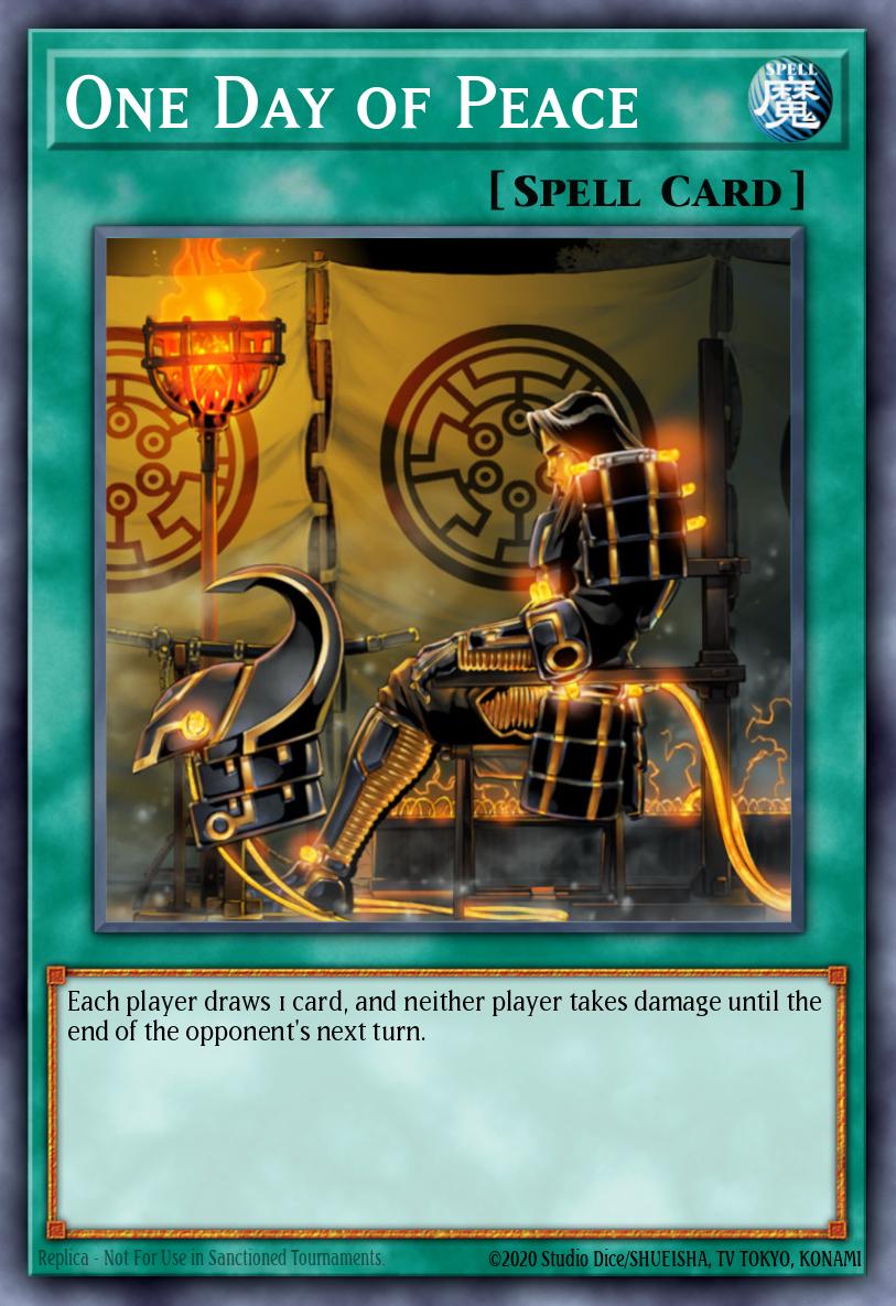 One Day of Peace Super Rare OP04-EN012 OTS Tournament Pack 4 Yugioh card