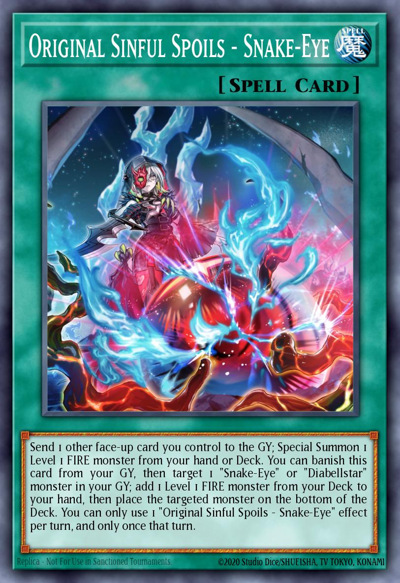 Original Sinful Spoils - Snake-Eye Prismatic Secret Rare MP24-EN124 25th Anniversary Tin Dueling Mirrors Yugioh card