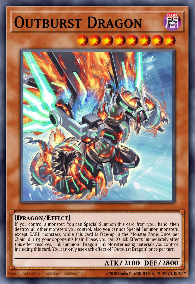 Outburst Dragon Ultra Rare GFP2-EN041 Ghosts From the Past The 2nd Haunting Yugioh card