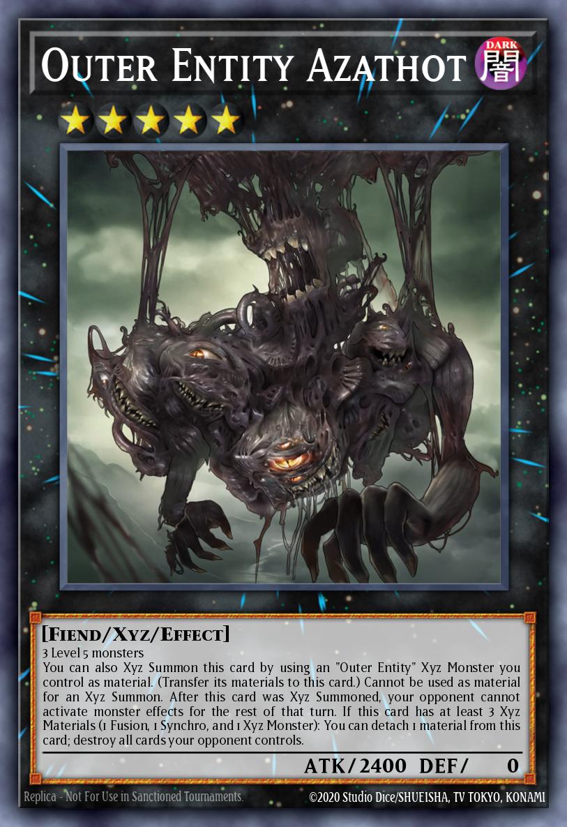 Outer Entity Azathot Secret Rare SHVA-EN018 Shadows in Valhalla Yugioh card