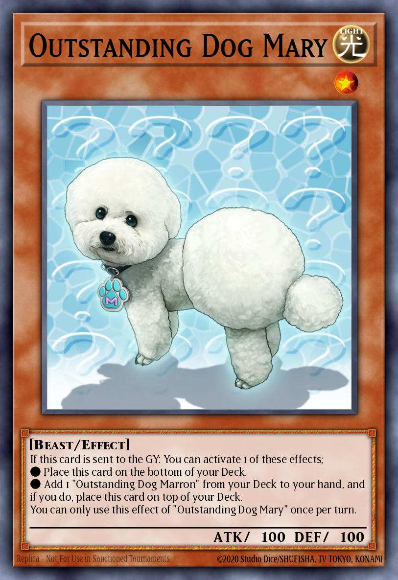 Outstanding Dog Mary Common BODE-EN035 Burst of Destiny Yugioh card