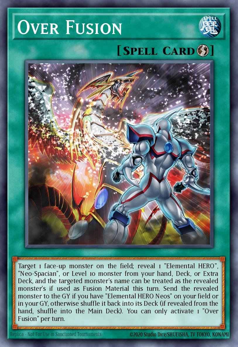 Over Fusion Ultra Rare MP23-EN137 25th Anniversary Tin Dueling Heroes Mega Pack Yugioh card