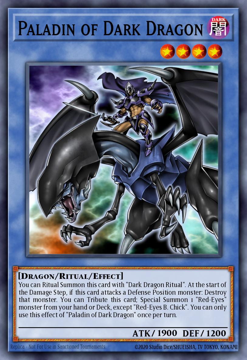 Paladin of Dark Dragon Secret Rare DRL2-EN018 Dragons of Legend 2 Yugioh card