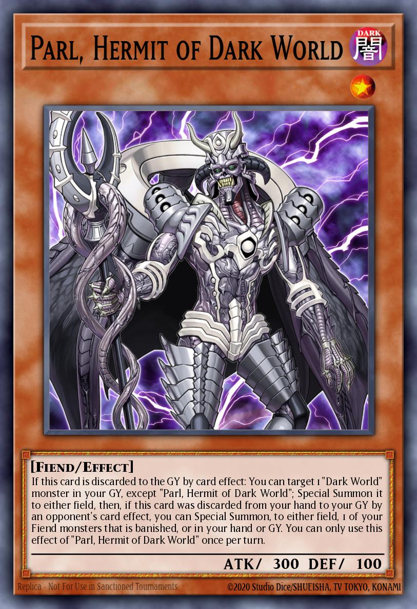 Parl Hermit of Dark World Super Rare SR13-EN003 Structure Deck Dark World Yugioh card