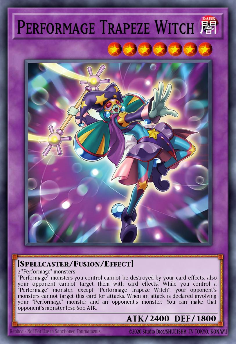 Performage Trapeze Witch Super Rare MZTM-EN053 Maze of the Master Yugioh card