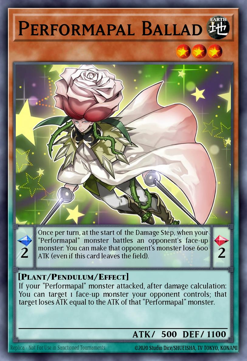 Performapal Ballad Super Rare DPDG-EN002 Duelist Pack Dimensional Guardians Yugioh card