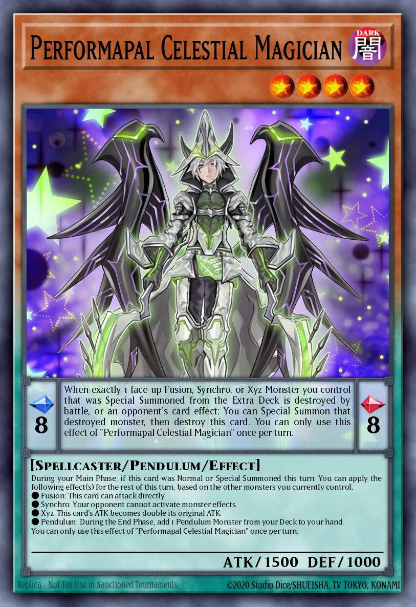 Performapal Celestial Magician Super Rare LED6-EN045 Legendary Duelists Magical Hero Yugioh card