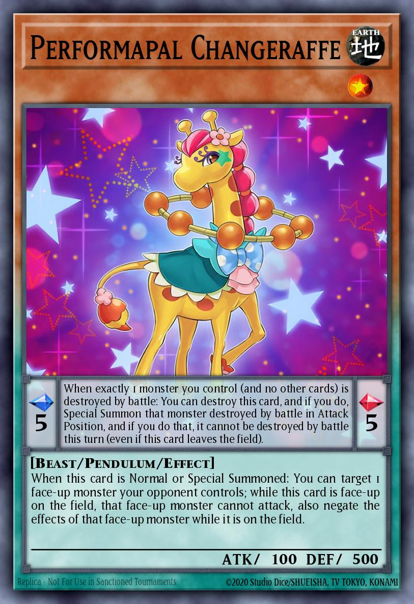 Performapal Changeraffe Common MP17-EN130 2017 Mega-Tin Mega Pack Yugioh card
