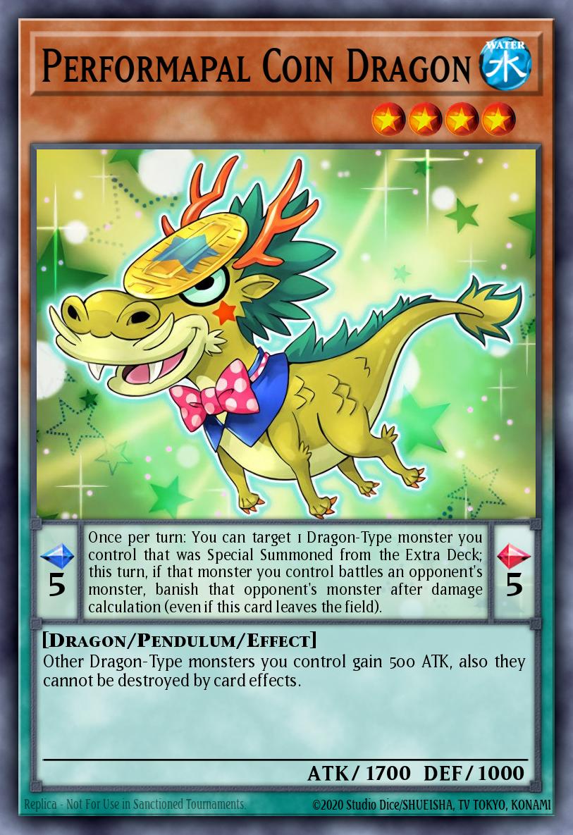 Performapal Coin Dragon Rare MACR-EN005 Maximum Crisis Yugioh card