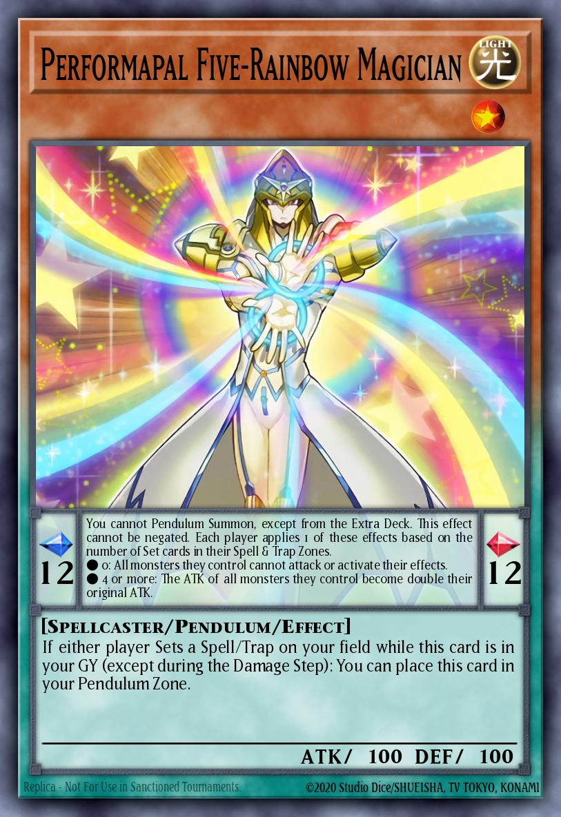 Performapal Five-Rainbow Magician Ultra Rare BLLR-EN005 Battles of Legend Lights Revenge Yugioh card