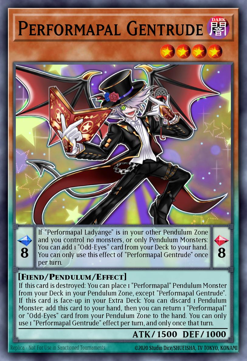 Performapal Gentrude Super Rare DIFO-EN001 Dimension Force Yugioh card