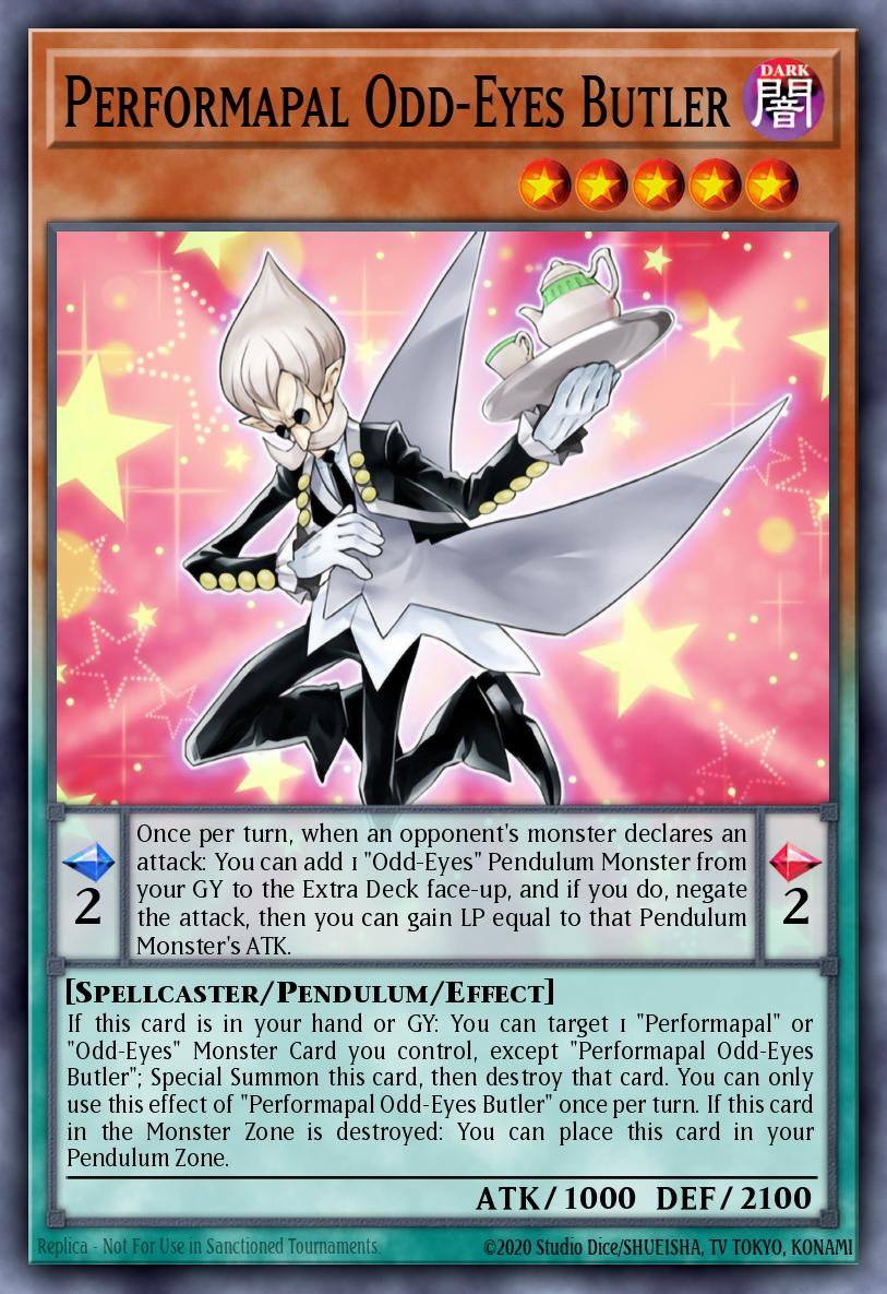 Performapal Odd-Eyes Butler Ultra Rare BLMR-EN028 Battles of Legend Monstrous Revenge Yugioh card