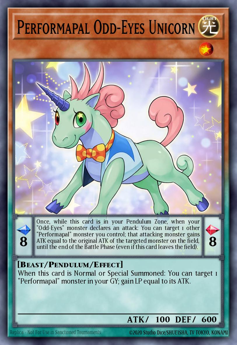 Performapal Odd-Eyes Unicorn Common LEDD-ENC07 Legendary Dragon Decks Yugioh card