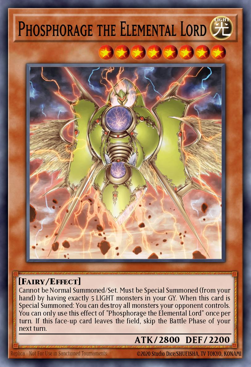Phosphorage the Elemental Lord Super Rare FLOD-EN026 Flames of Destruction Yugioh card
