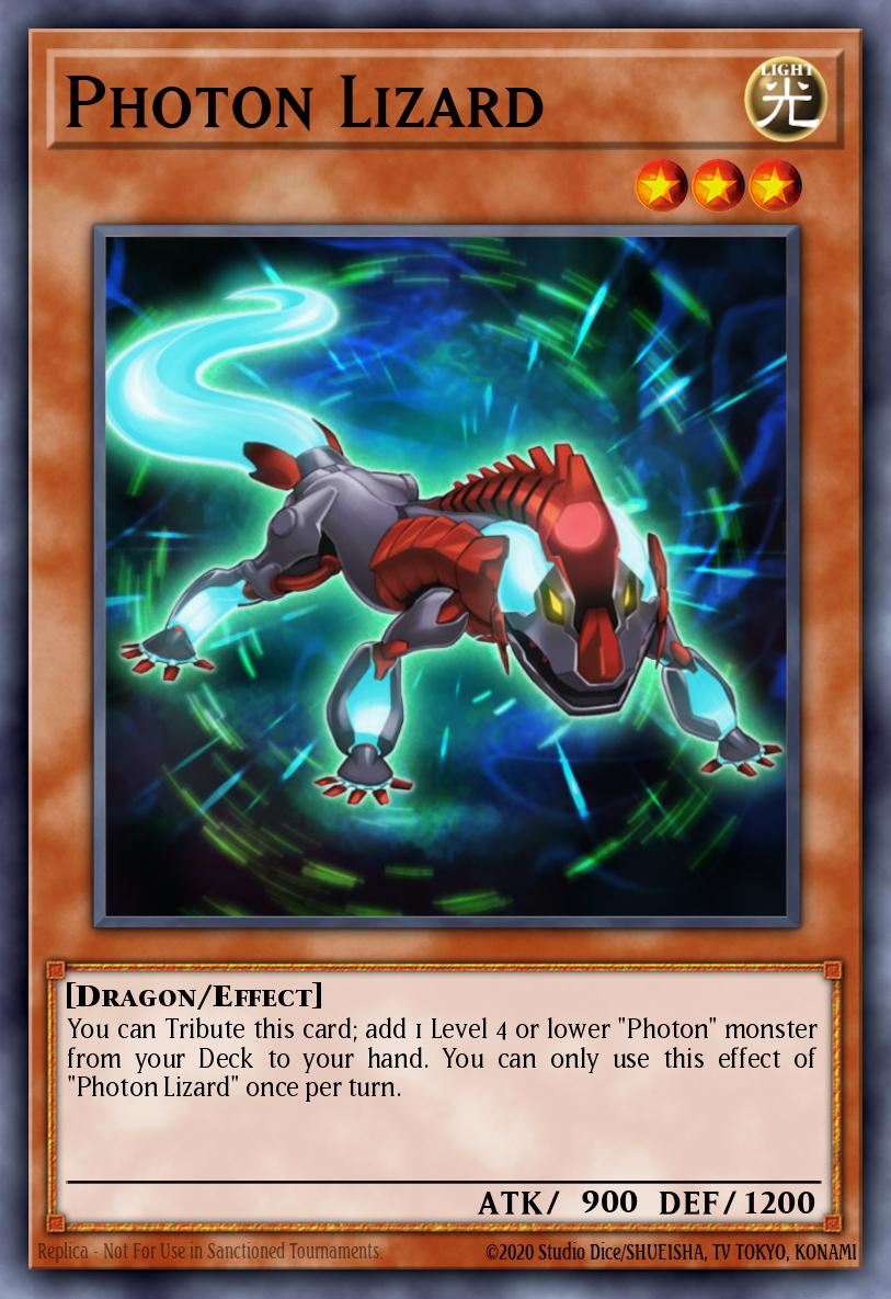 Photon Lizard Super Rare NUMH-EN023 Number Hunters Yugioh card