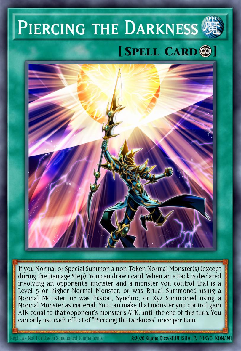 Piercing the Darkness Ultra Rare MP21-EN257 2021 Tin of Ancient Battles Yugioh card