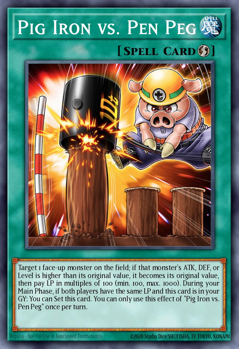 Pig Iron vs Pen Peg Common CYAC-EN068 Cyberstorm Access Yugioh card