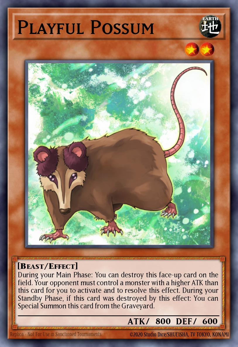 Playful Possum Rare DREV-EN007 Duelist Revolution Yugioh card