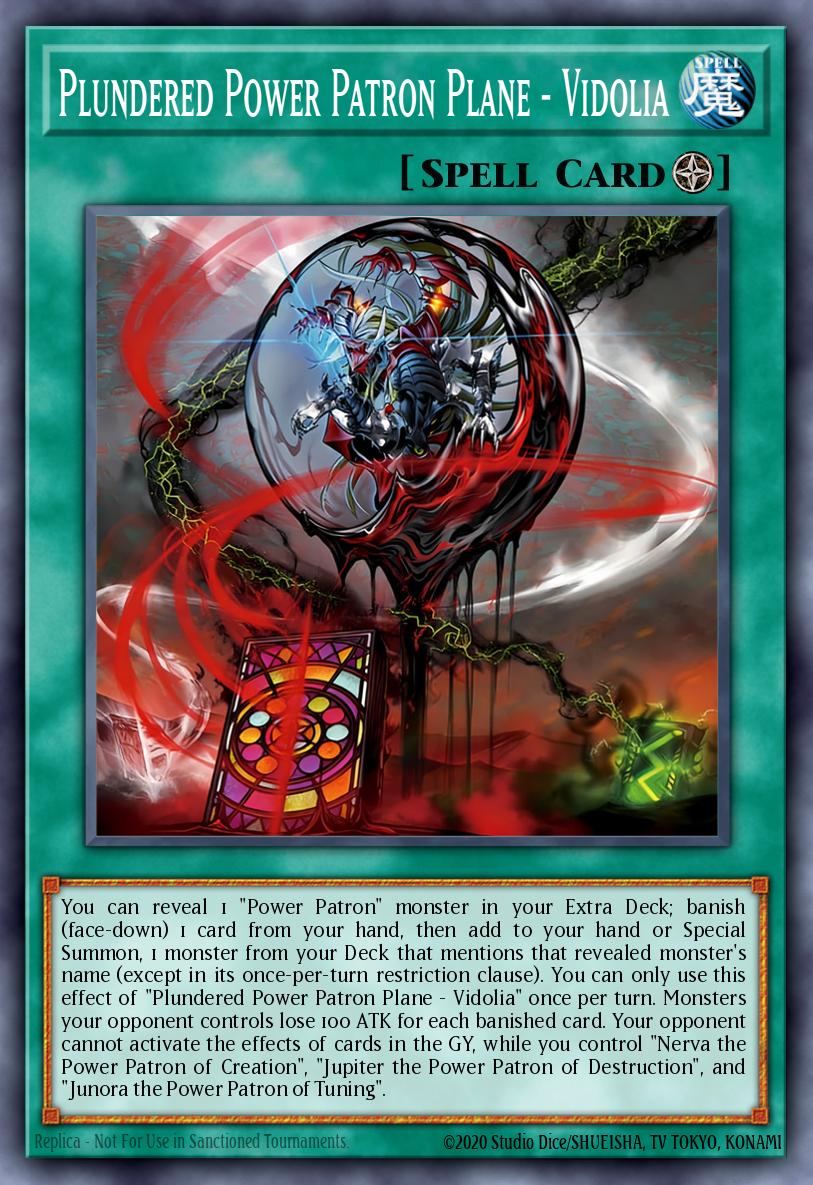 Plundered Power Patron Plane - Vidolia Super Rare BLZD-EN057 Blazing Dominion Yugioh card