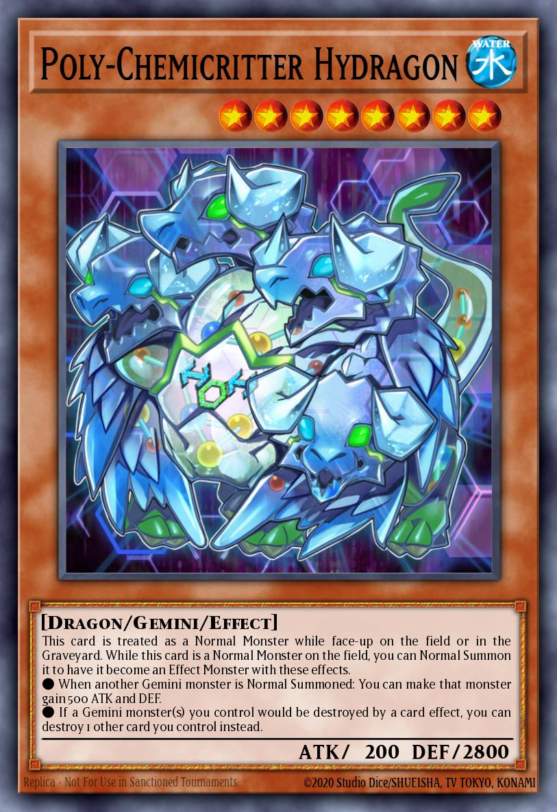 Poly-Chemicritter Hydragon Common INOV-EN027 Invasion Vengeance Yugioh card
