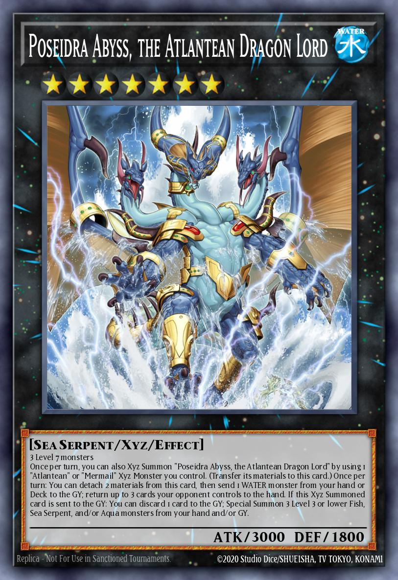 Poseidra Abyss the Atlantean Dragon Lord Prismatic Secret Rare MP25-EN108 2025 Mega-Pack Tin Yugioh card
