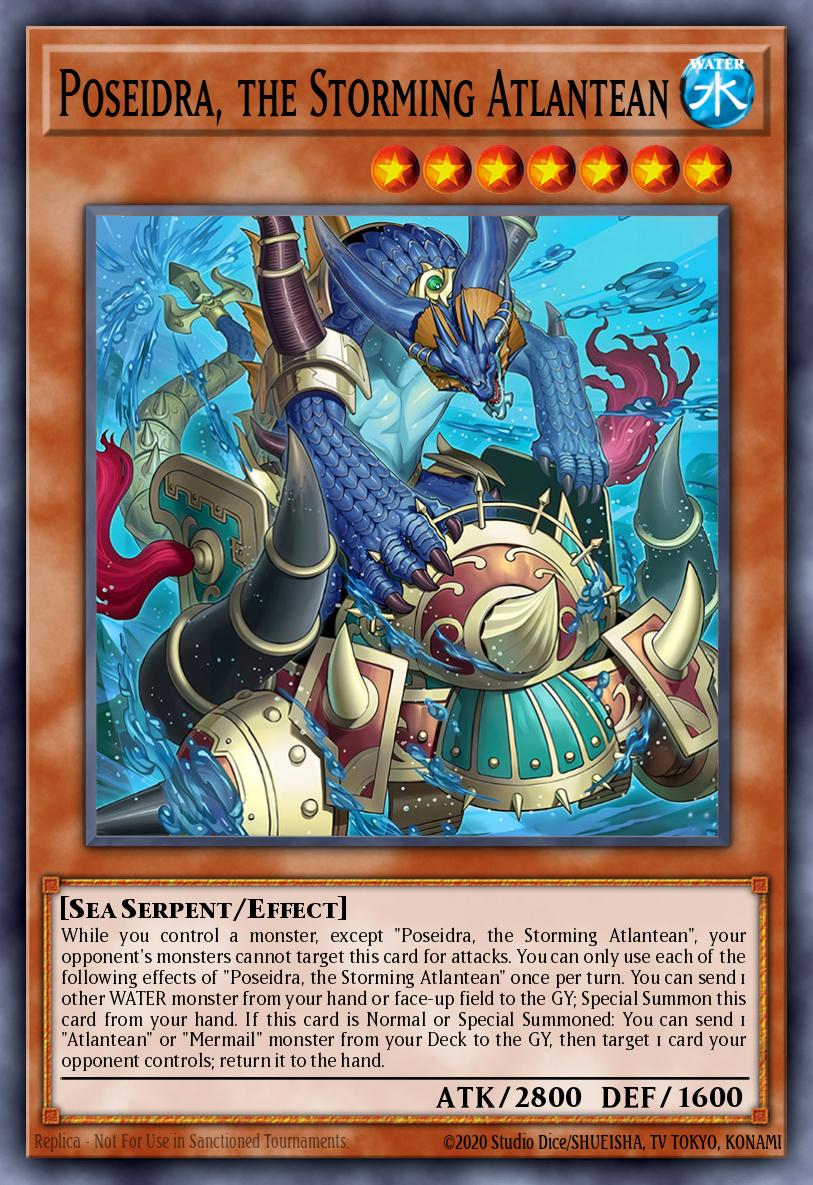 Poseidra the Storming Atlantean Quarter Century Secret Rare SUDA-EN016 Supreme Darkness Yugioh card