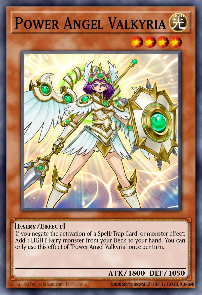 Power Angel Valkyria Super Rare SR05-EN003 Structure Deck Wave of Light Yugioh card