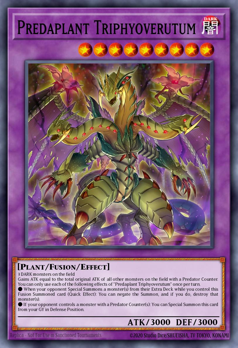 Predaplant Triphyoverutum Super Rare LED5-EN045 Legendary Duelists Immortal Destiny Yugioh card