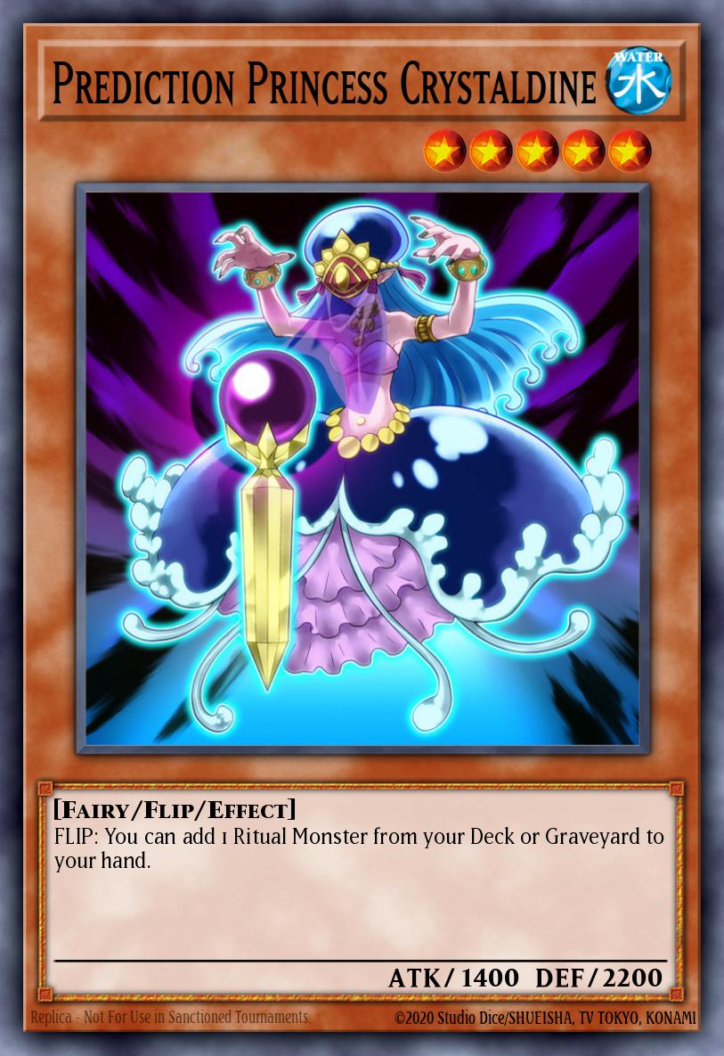 Prediction Princess Crystaldine Super Rare DRL2-EN034 Dragons of Legend 2 Yugioh card