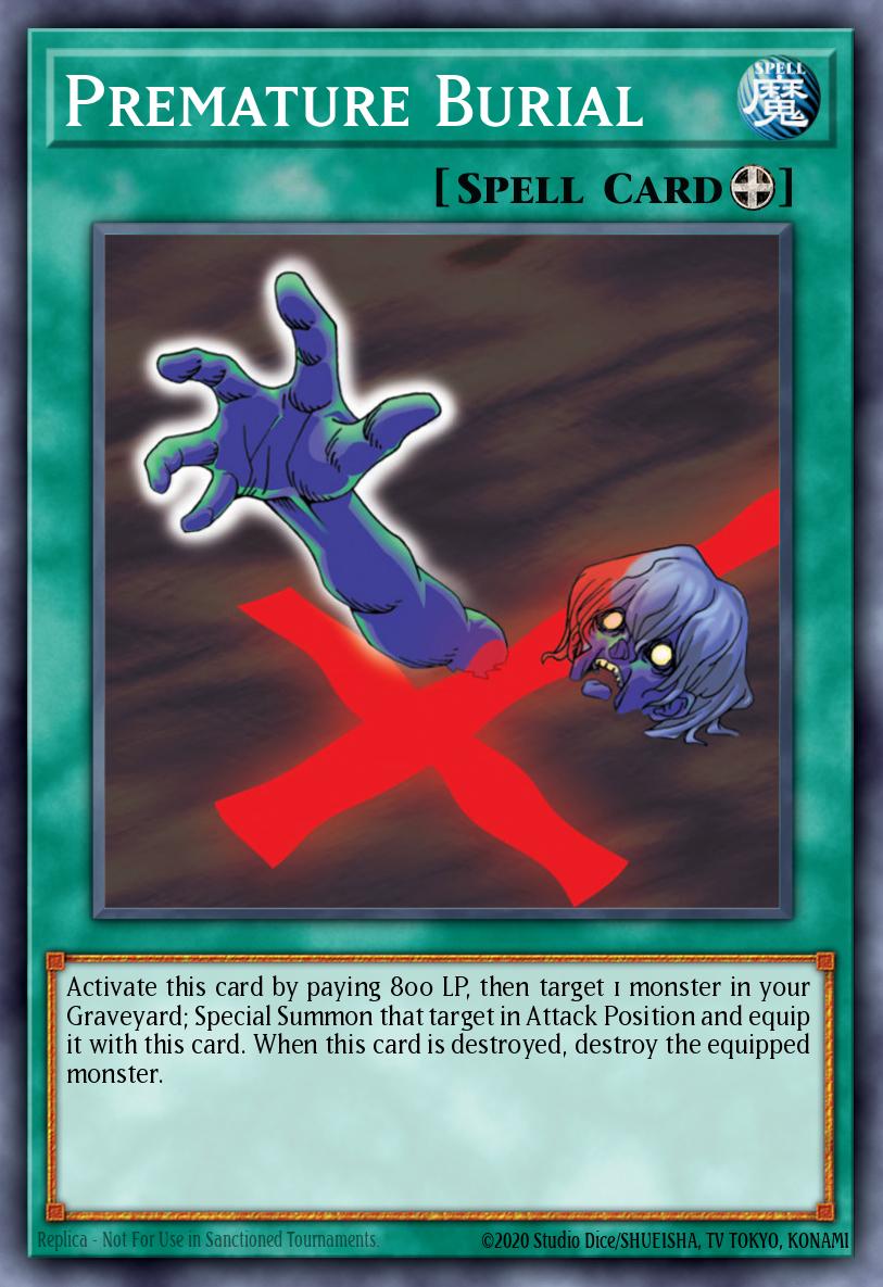 Premature Burial Mosaic Rare BP02-EN135 Battle Pack 2 War of the Giants Yugioh card