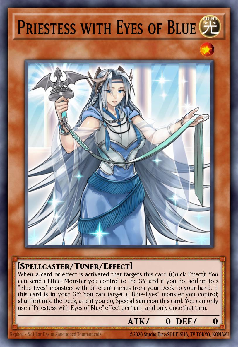 Priestess with Eyes of Blue Super Rare MP17-EN055 2017 Mega-Tin Mega Pack Yugioh card