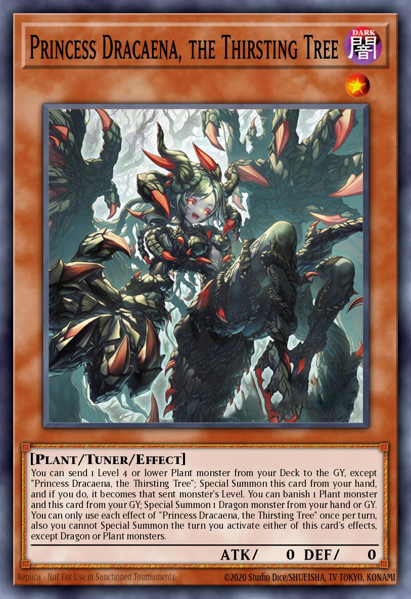 Princess Dracaena, the Thirsting Tree Secret Rare BLZD-EN027 Blazing Dominion Yugioh card
