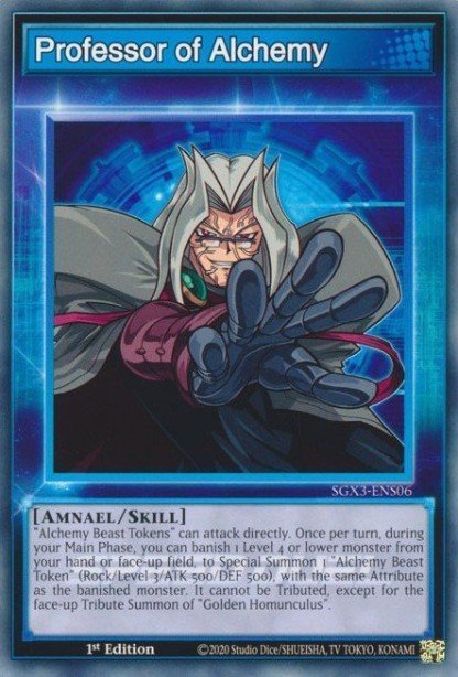 Professor of Alchemy Common SGX3-ENS06 Speed Duel GX Duelists of Shadows Yugioh card