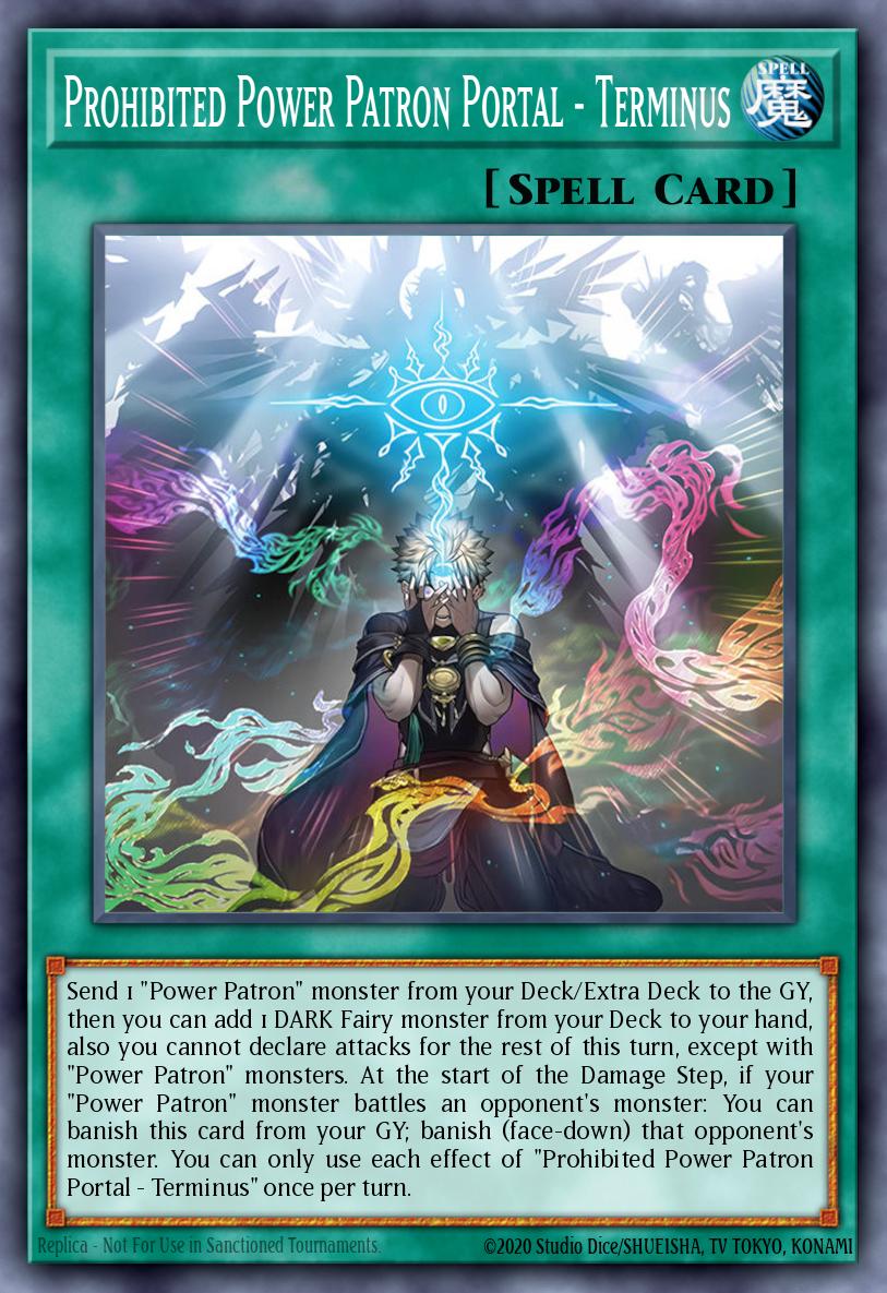 Prohibited Power Patron Portal - Terminus Super Rare BLZD-EN056 Blazing Dominion Yugioh card