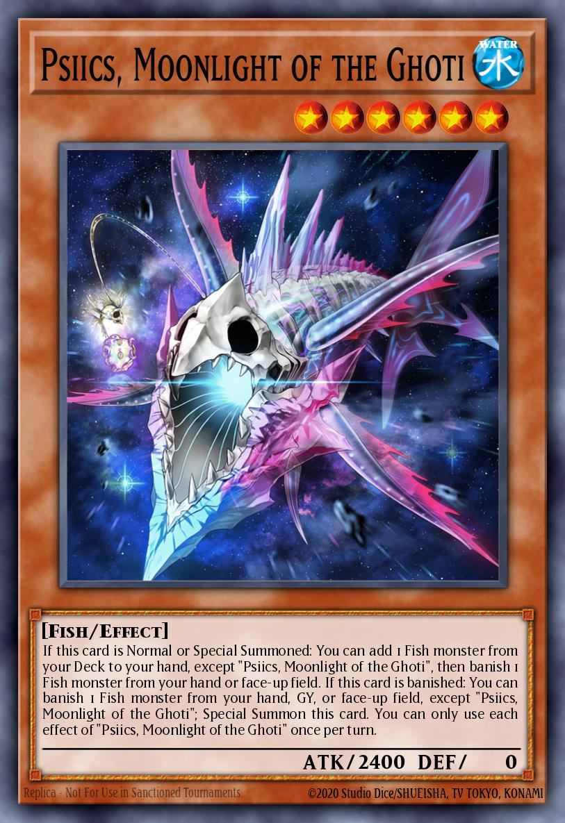 Psiics Moonlight of the Ghoti Super Rare PHNI-EN016 Phantom Nightmare Yugioh card
