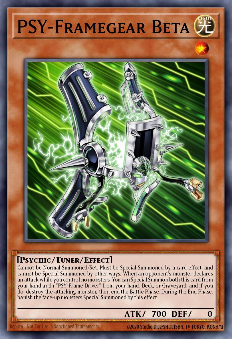 PSY-Framegear Beta Ultra Rare HSRD-EN030 High-Speed Riders Yugioh card