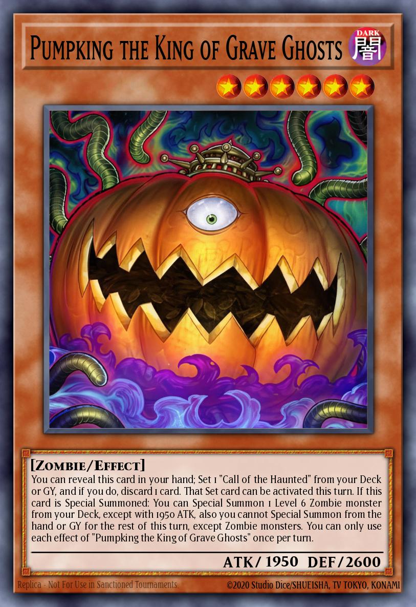 Pumpking the King of Grave Ghosts Collector's Rare MZMU-EN001 Maze of Muertos Yugioh card