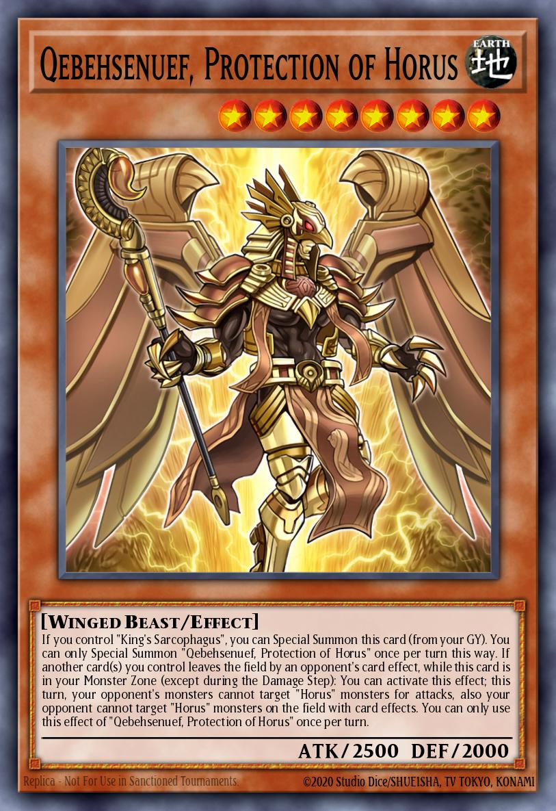 Qebehsenuef, Protection of Horus Ultra Rare CH02-EN025 THE CHRONICLES DECK: Spirit Charmers (All-Foil Edition) Yugioh card