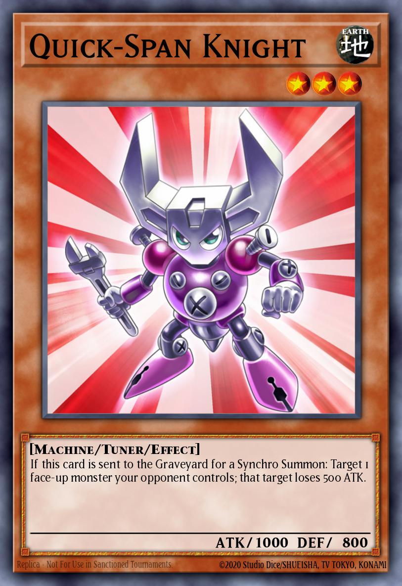 Quick-Span Knight Super Rare PRC1-EN006 Premium Collection Tin Yugioh card