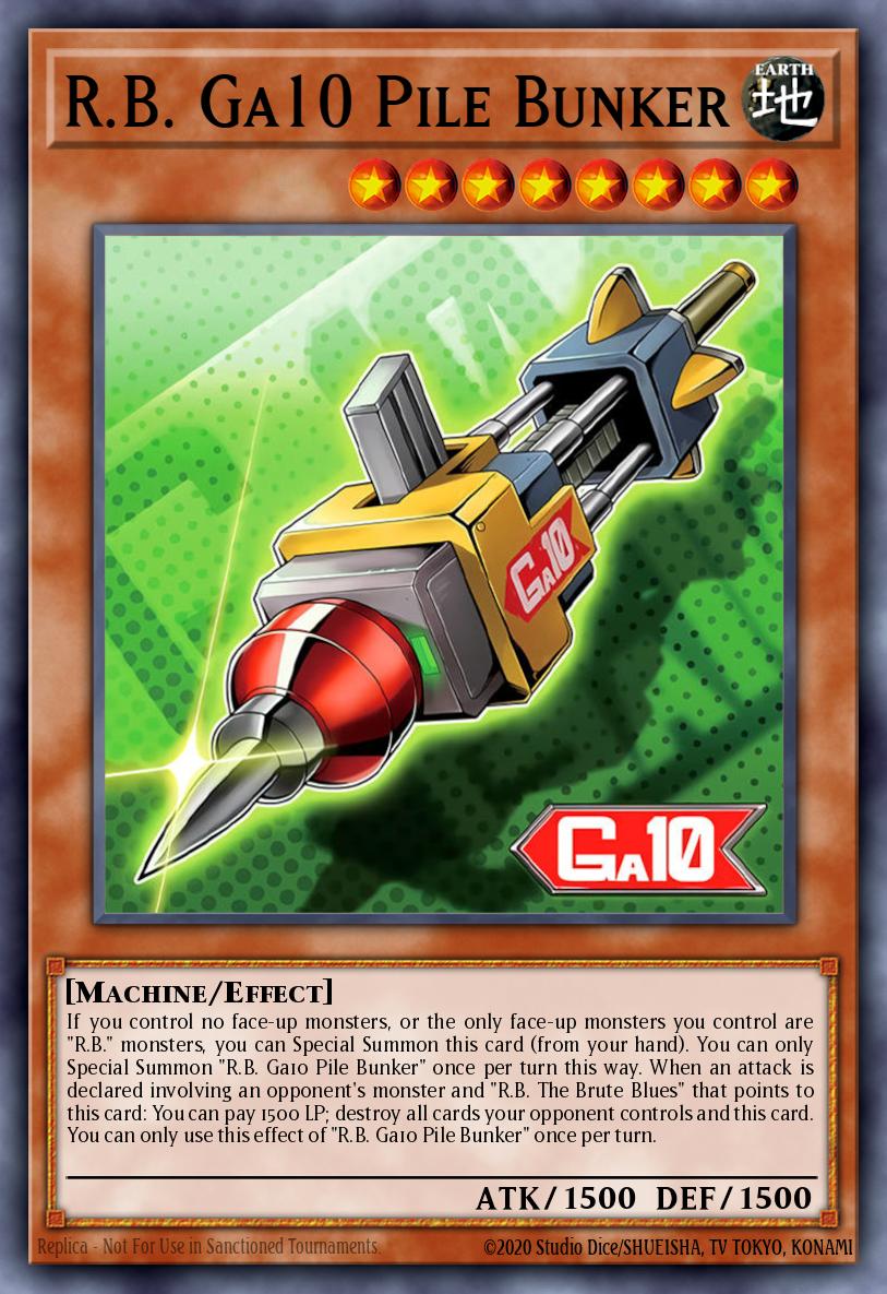 RB Ga10 Pile Bunker Super Rare DOOD-EN092 Doom of Dimensions Yugioh card