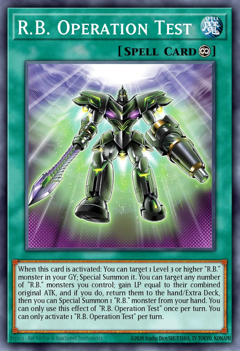 RB Operation Test Super Rare DOOD-EN094 Doom of Dimensions Yugioh card