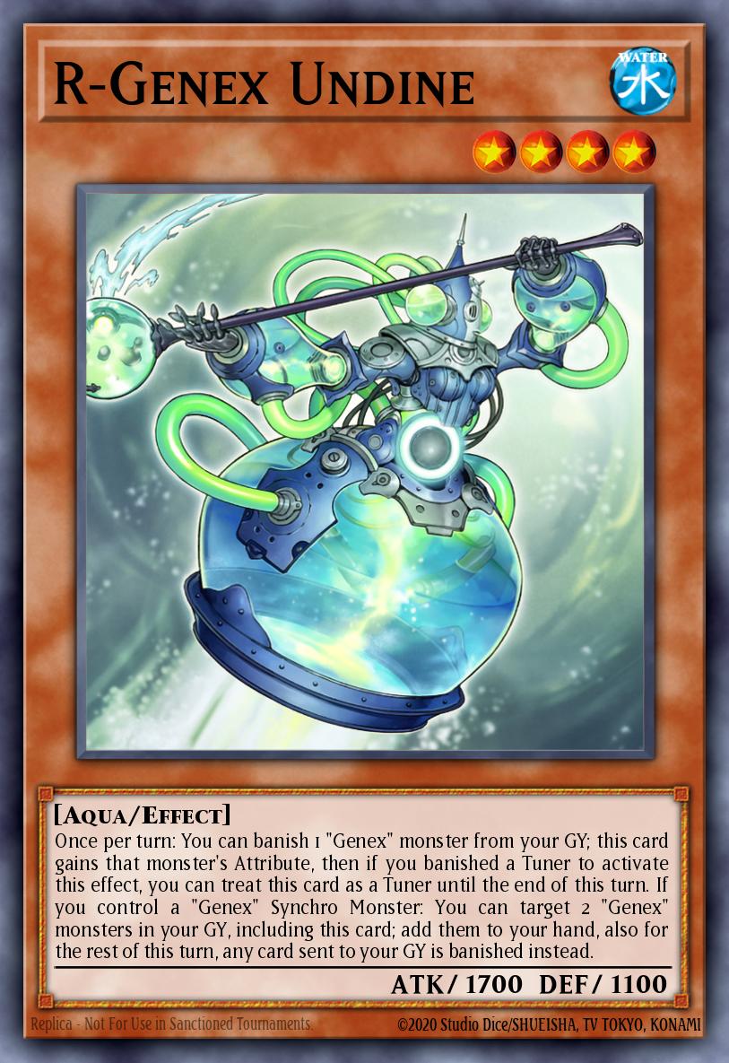 R-Genex Undine Ultra Rare BLTR-EN011 Battles of Legend Terminal Revenge Yugioh card