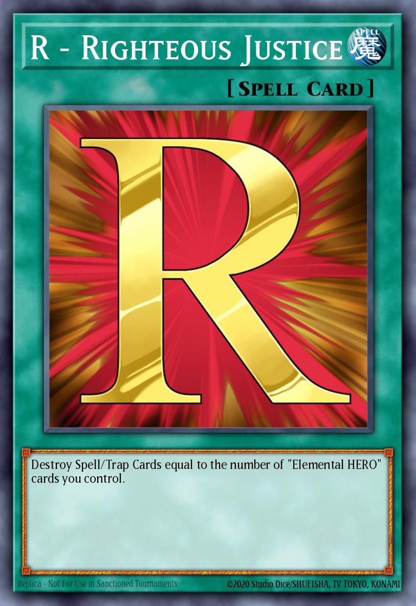 R - Righteous Justice Common DR04-EN220 Dark Revelation Volume 4 Yugioh card