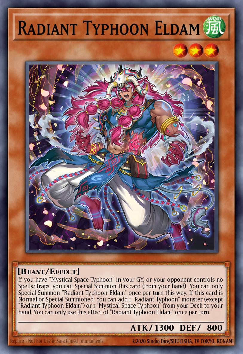 Radiant Typhoon Eldam Super Rare DOOD-EN013 Doom of Dimensions Yugioh card